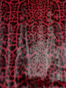 Pele Leopardo 64 Rojo-Negro